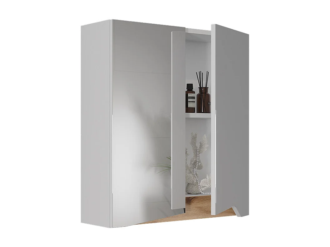 Armoire de toilette blanc/artisan 60x20x67 marelle