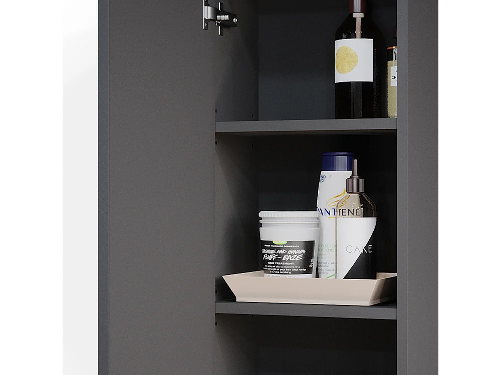 Armoire murale anthracite 33x21.6x84 gloria