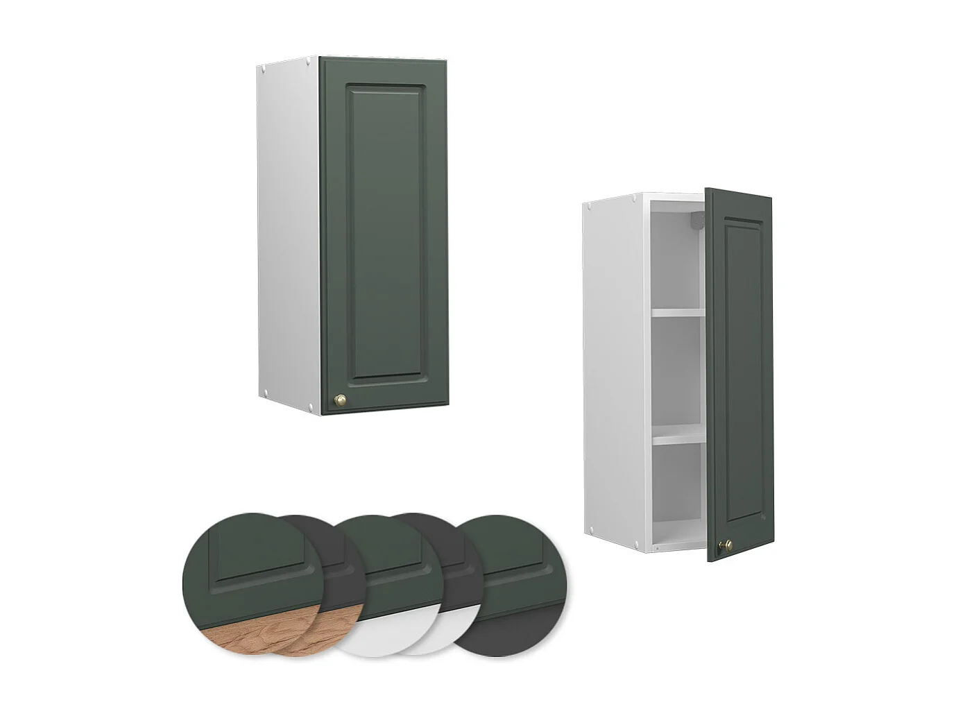 Armoire murale vert or campagne 30x34.1x72 fame-line