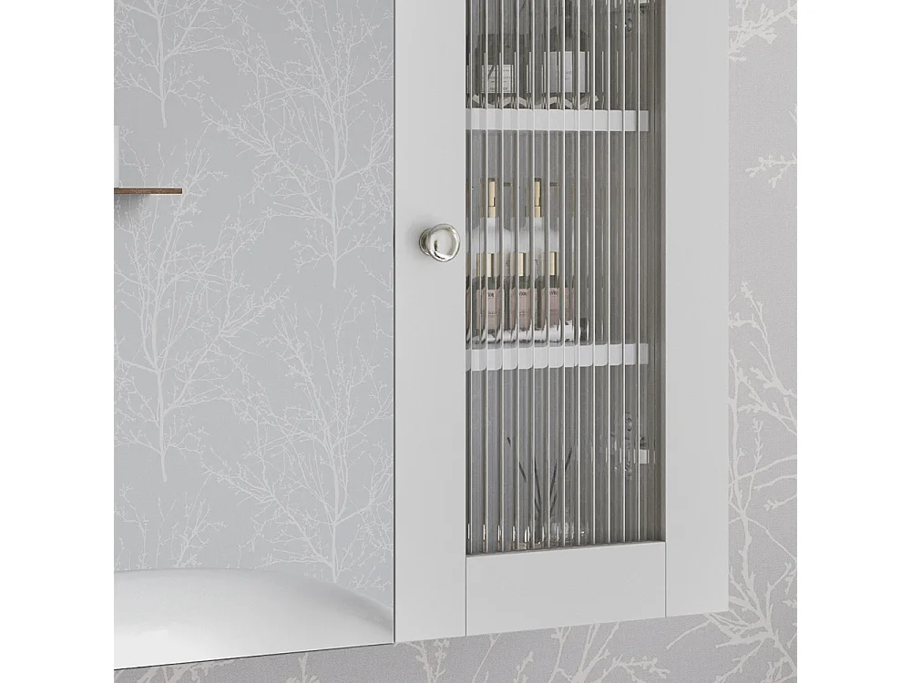 Armario con espejo para baño blanco 60x20x50 malte