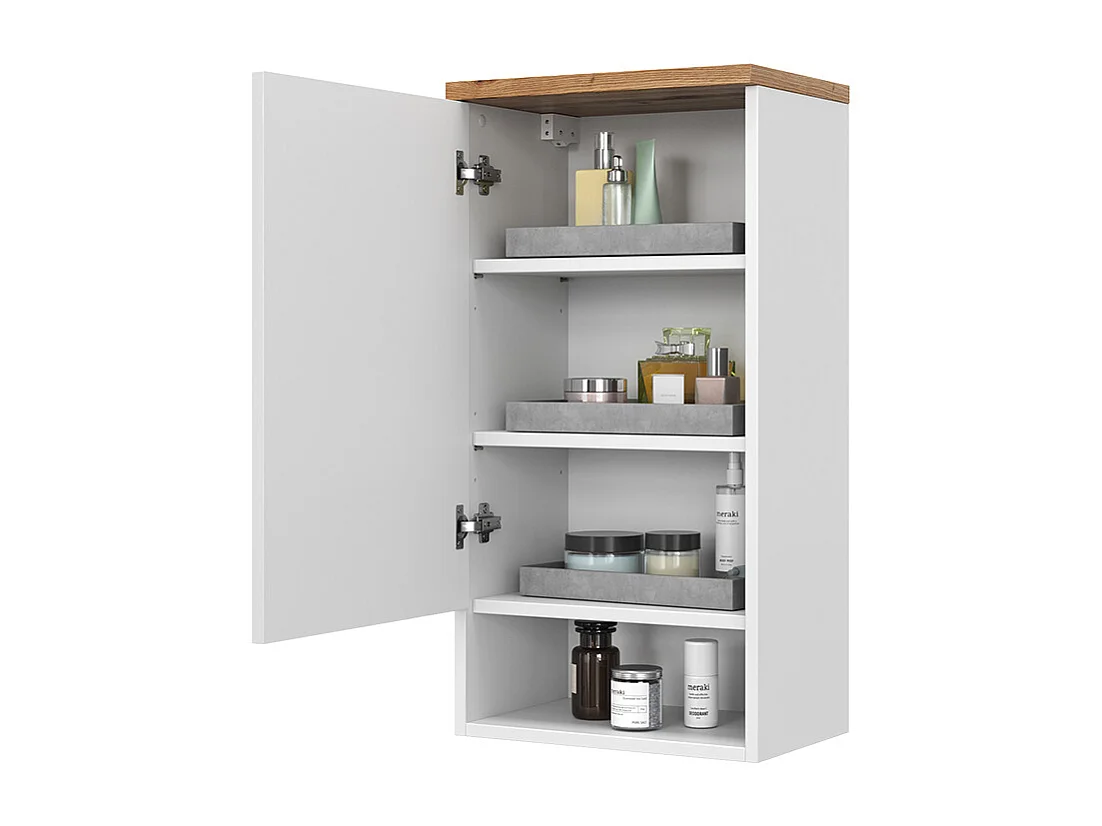 Armario de baño blanco 40x27x77.5 eden