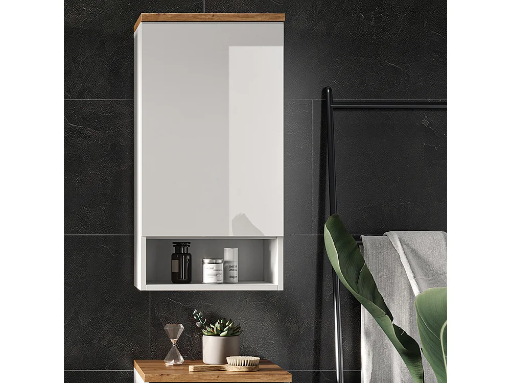 Badkamerkast wit 40x27x77.5 eden