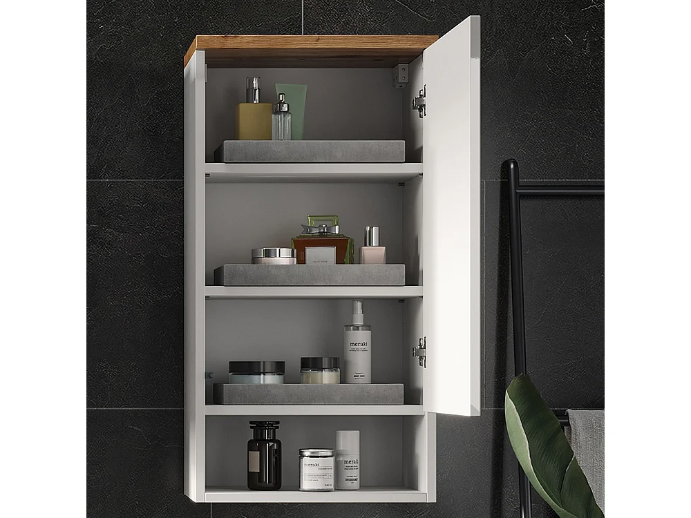 Badkamerkast wit 40x27x77.5 eden