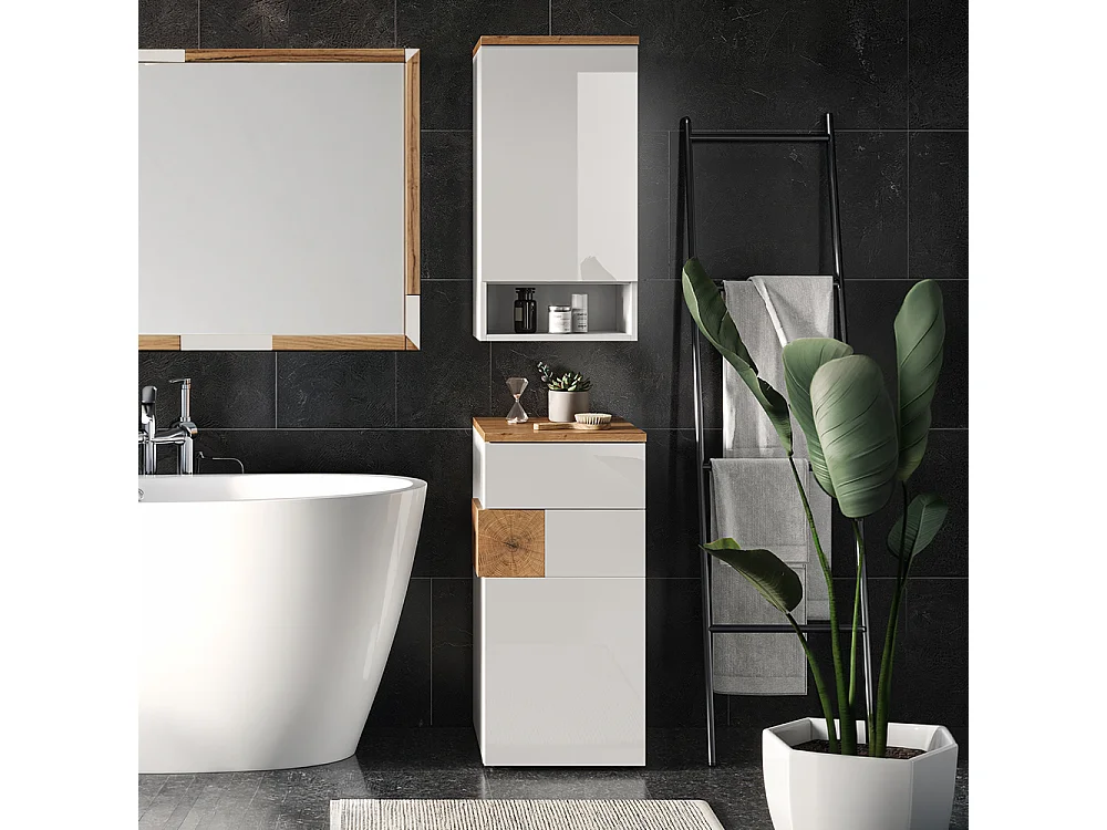 Badkamerkast wit 40x27x77.5 eden