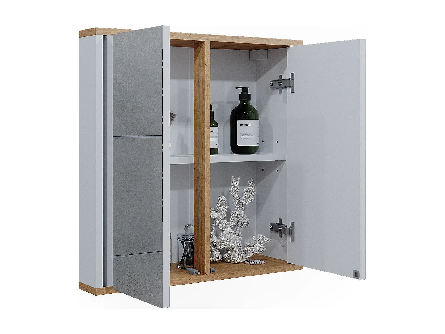 Armoire de toilette blanc/artisan 60x20x60 didi