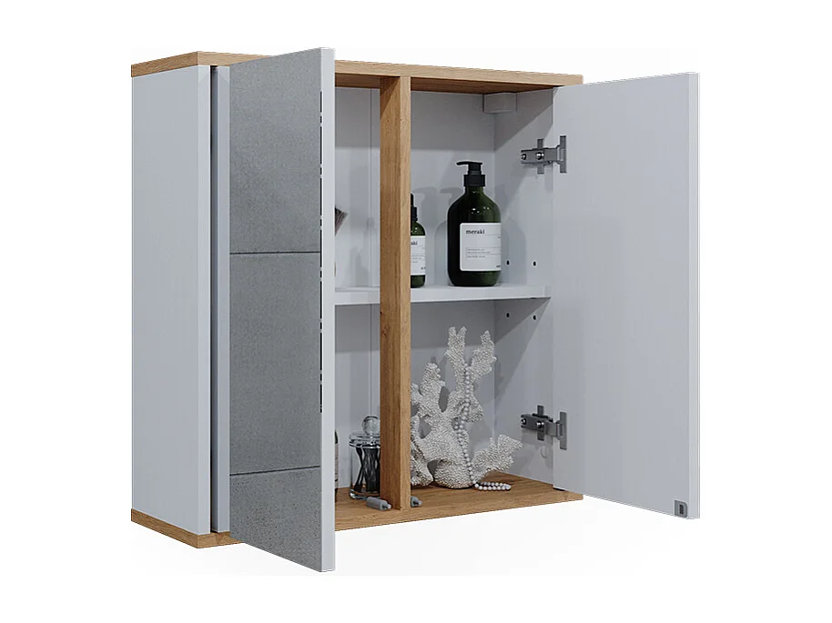 Armoire de toilette blanc/artisan 60x20x60 didi