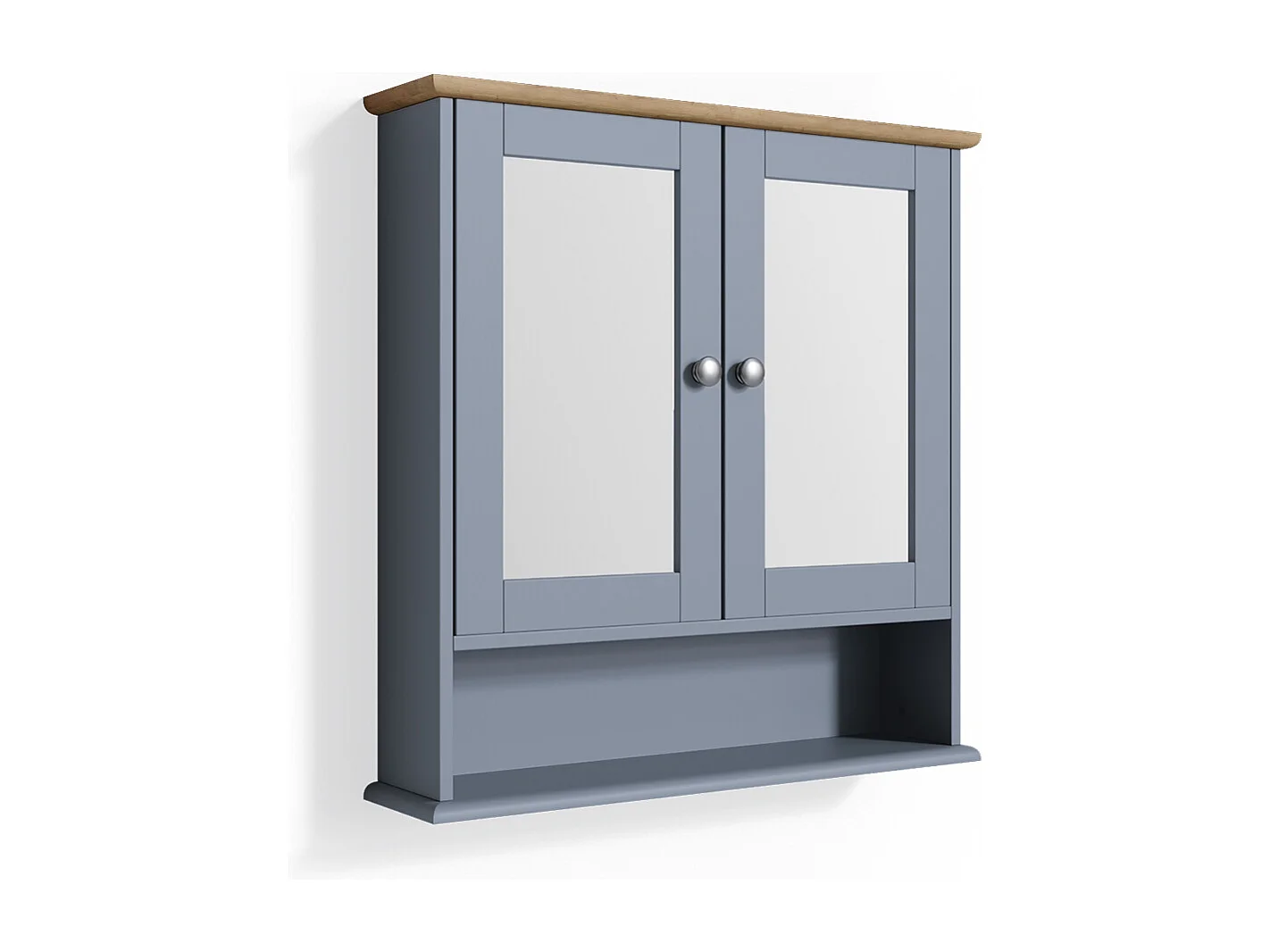 Armoire de toilette gris 56x13x58 bianco