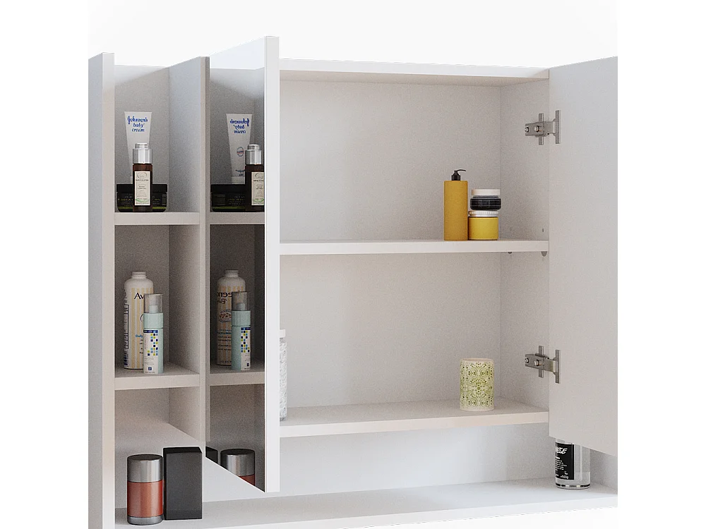 Armoire de toilette blanc 80.2x21.2x64 elira