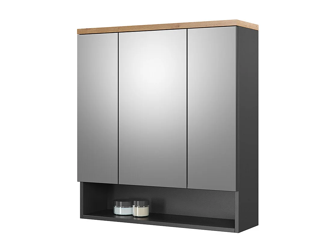 Badspiegelschrank anthrazit 70x21.7x77.5 eden
