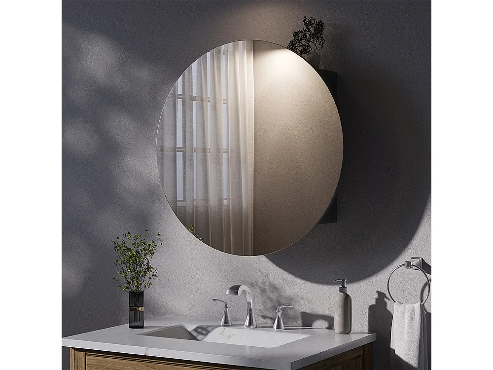 Armoire de toilette anthracite 70x17.4x70 loki