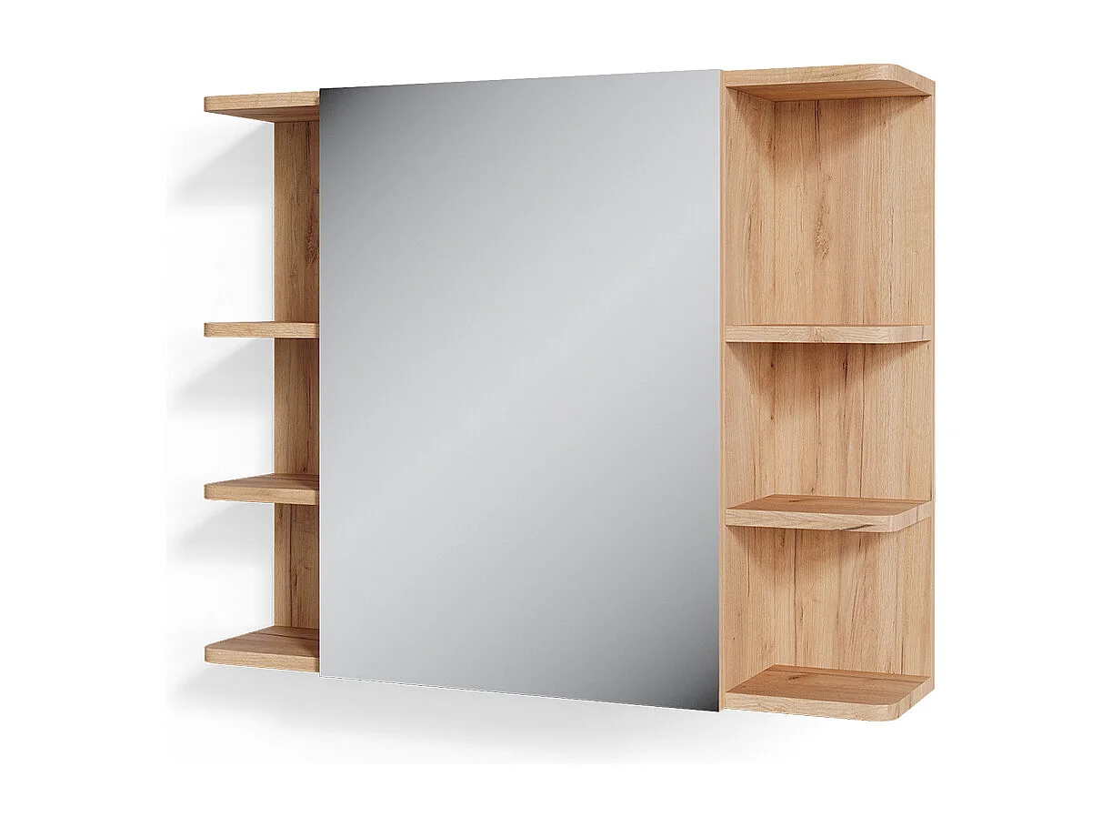 Armoire de toilette chêne 79.6x21.2x64 fynn