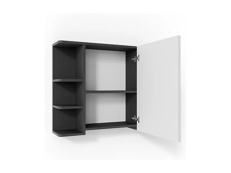 Badspiegelschrank anthrazit 79.6x21.2x64 fynn