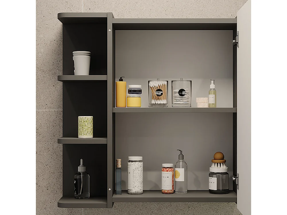 Armoire à glace anthracite 62x20.8x64 fynn