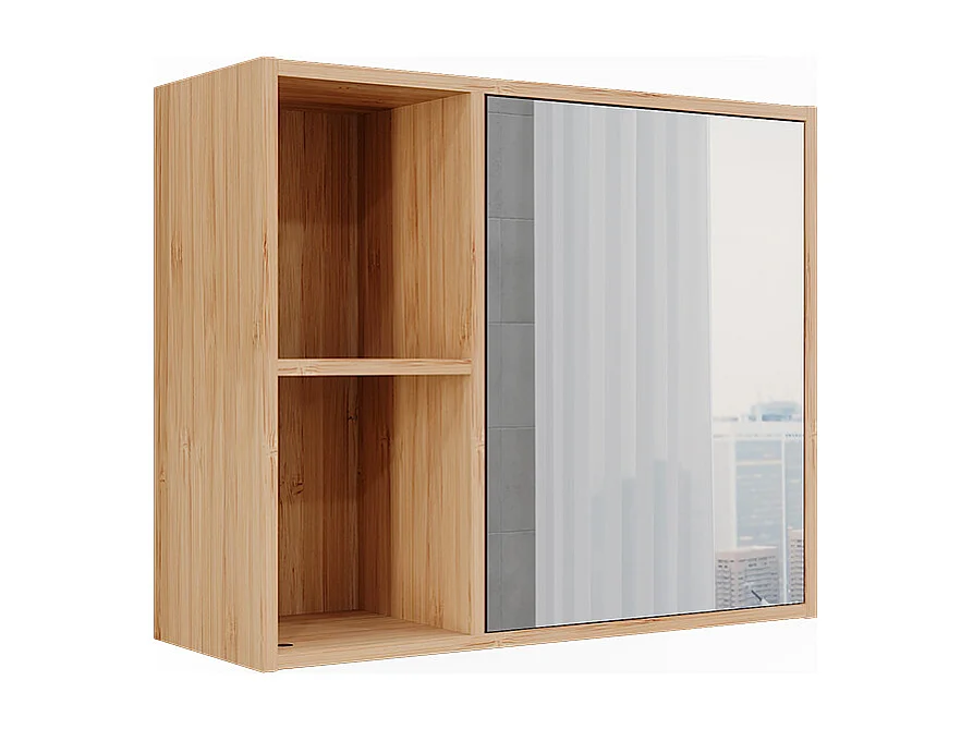 Armoire de toilette bambou 54x20x44.5 lucie