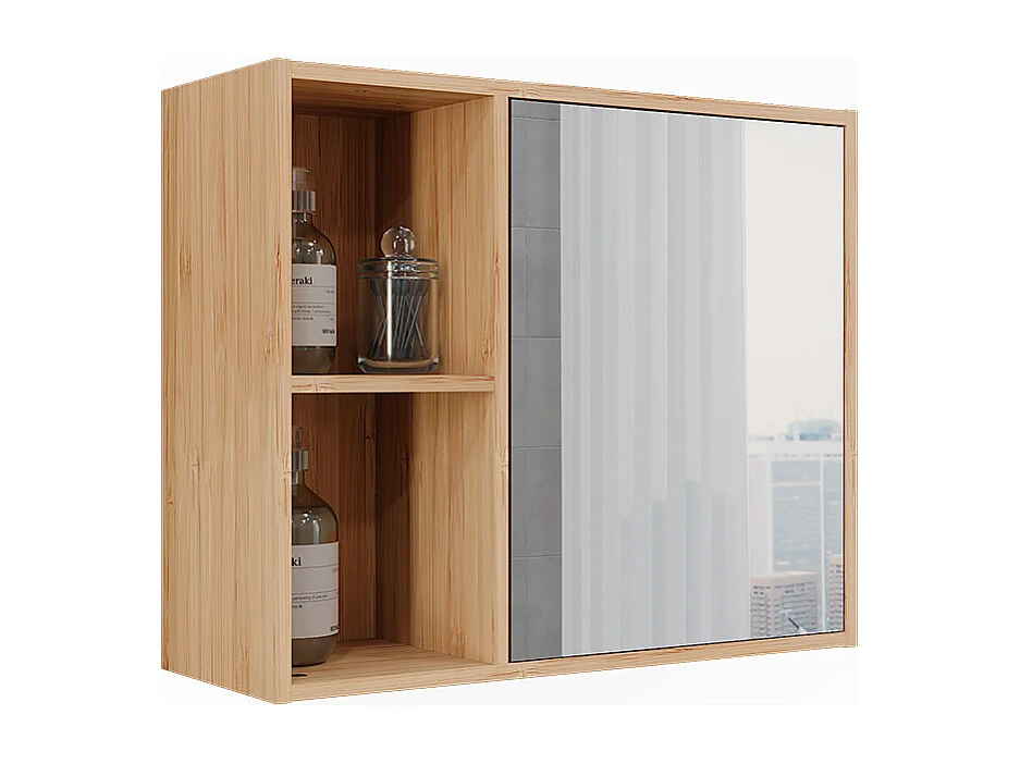 Armoire de toilette bambou 54x20x44.5 lucie