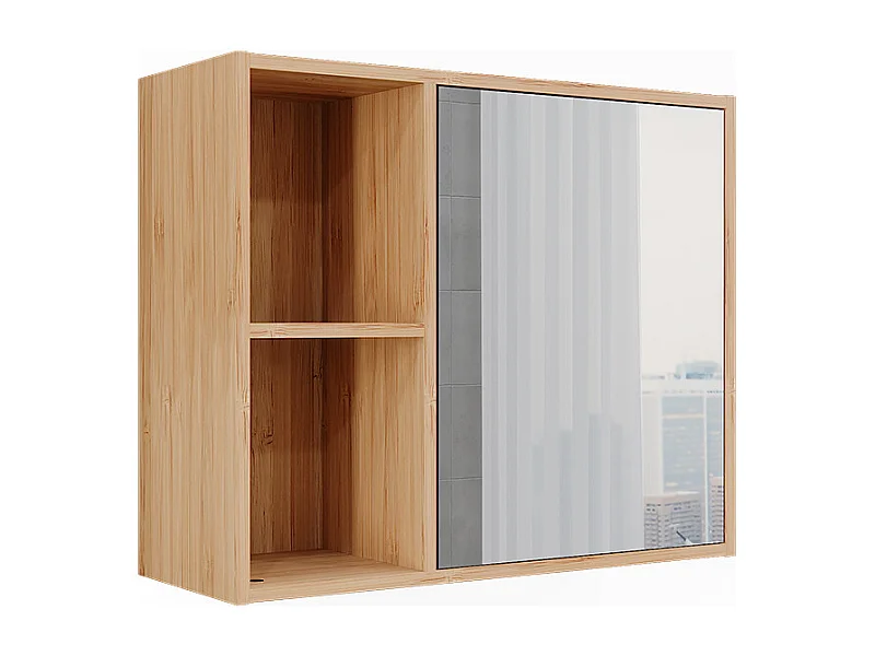 Armoire de toilette bambou 54x20x44.5 lucie