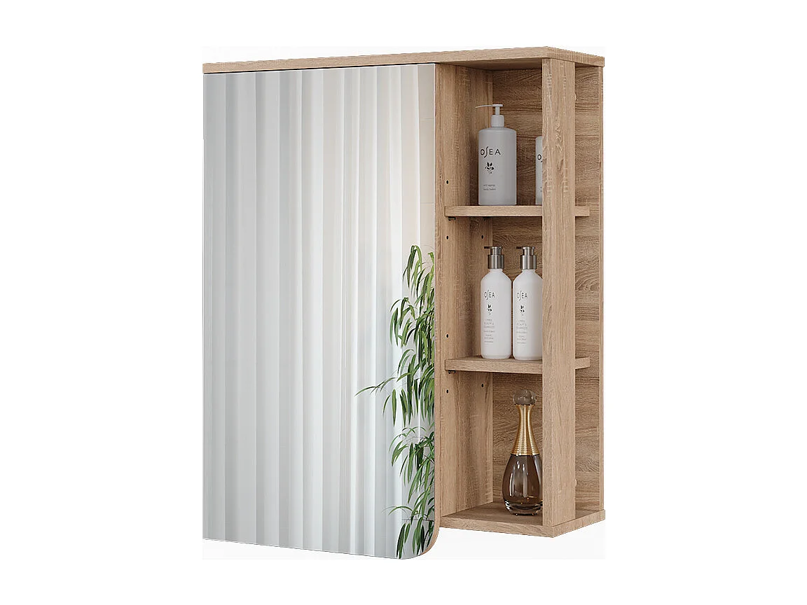 Armoire de toilette sonoma/bleu 60x20x75 karen