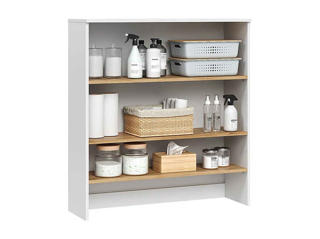 Armoire murale blanc/artisan 93.6x29x100.4 viktor