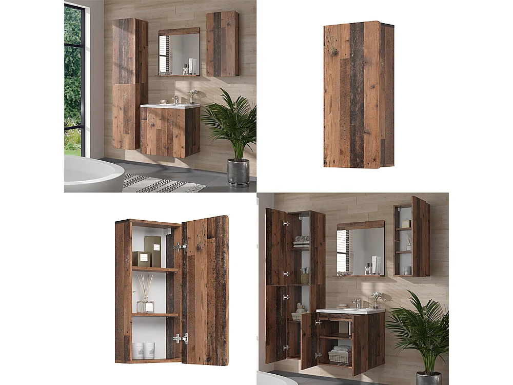 Armoire suspendue oldstyle 36.6x15.6x76.6 izan