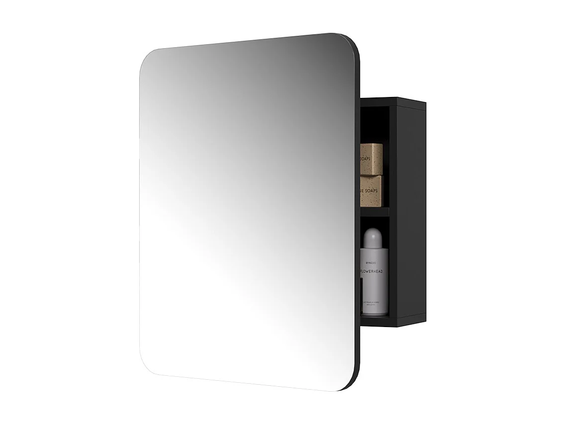 Armoire de toilette anthracite 60x17.4x50 zino