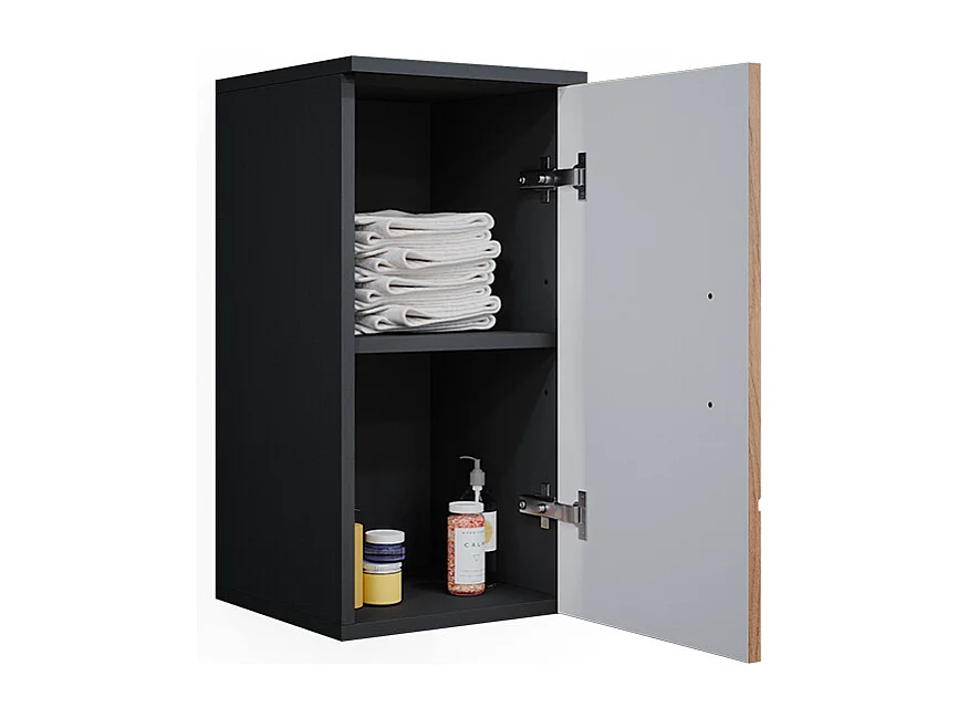 Armario de baño oro power roble/antracita 30x24x59 irma