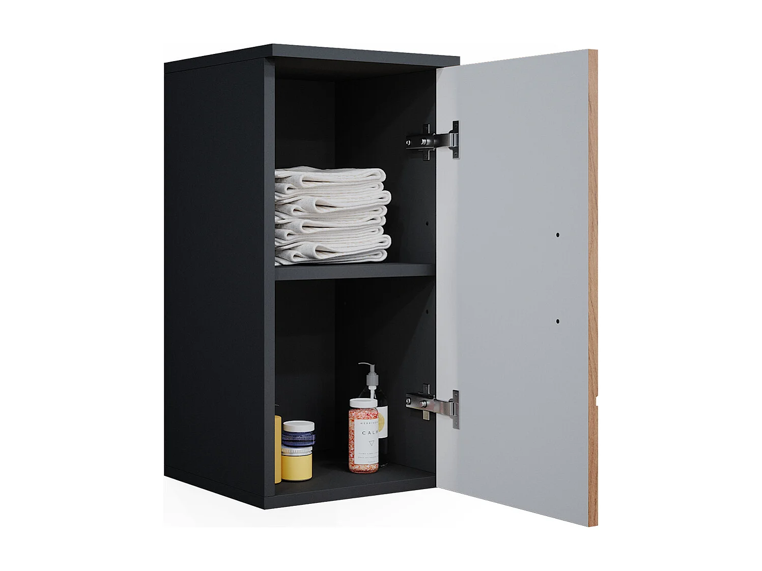 Armoire murale chêne doré/anthracite 30x24x59 irma