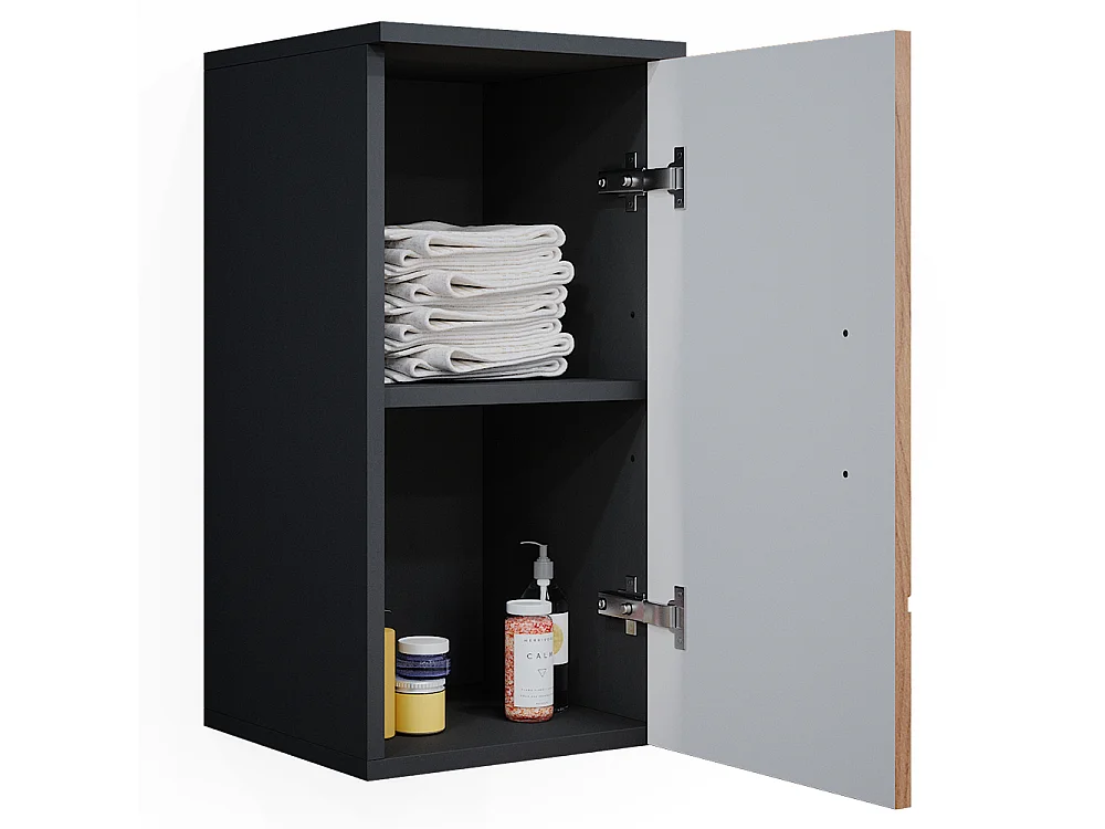 Armoire murale chêne doré/anthracite 30x24x59 irma