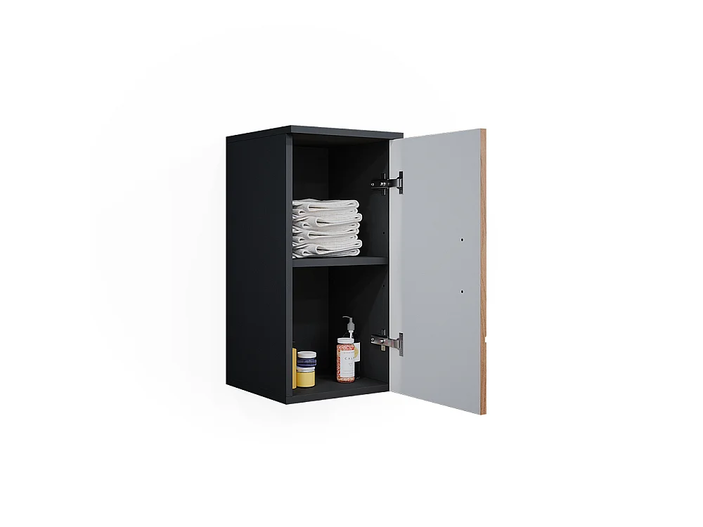 Armoire murale chêne doré/anthracite 30x24x59 irma
