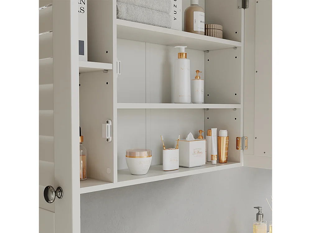 Armoire de toilette blanc 68x16.5x48 riad