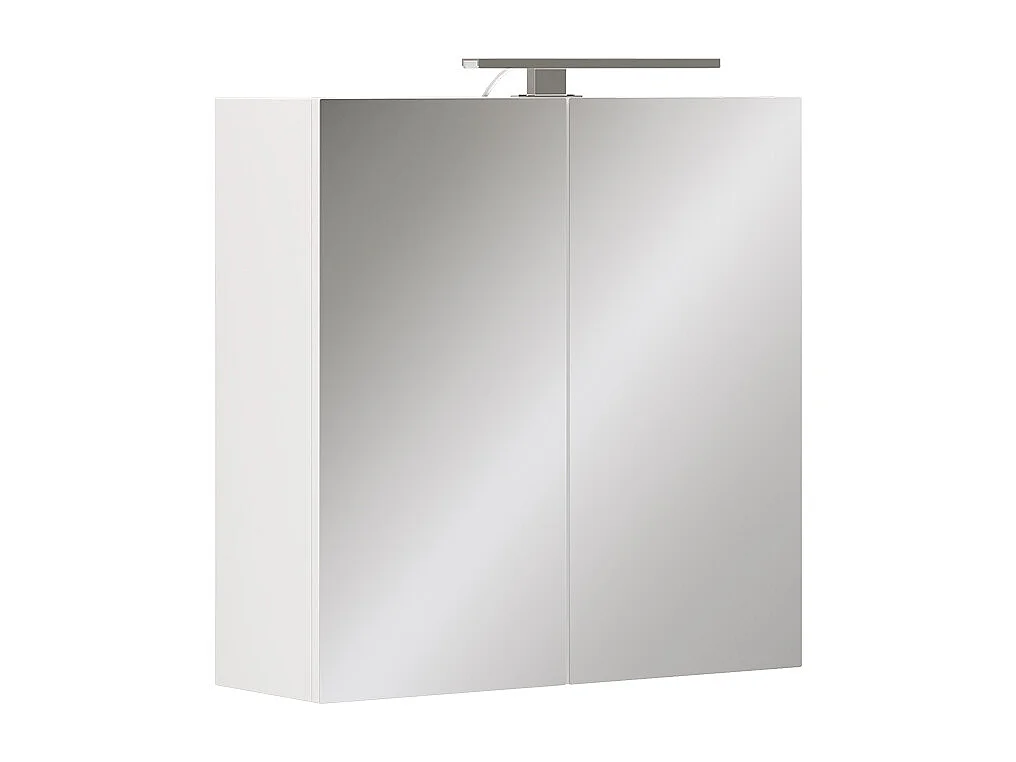 Armario con espejo de baño blanco 60x20x60 lavio