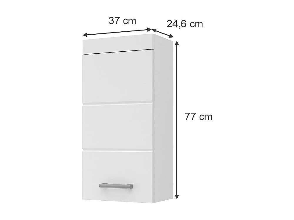 Armario de baño blanco 37x24.6x77 luna