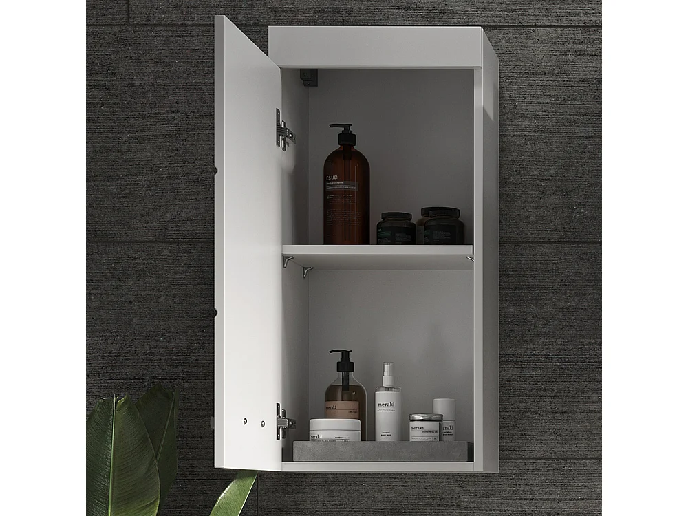 Armario de baño blanco 37x24.6x77 luna