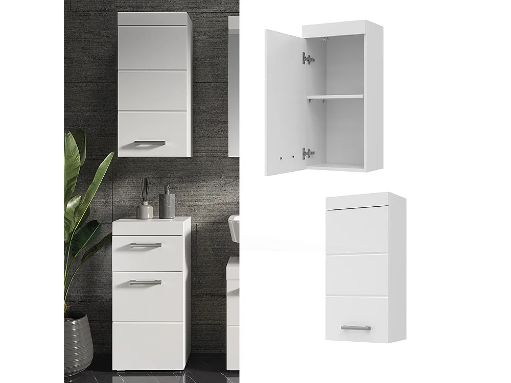 Armoire murale blanc 37x24.6x77 luna