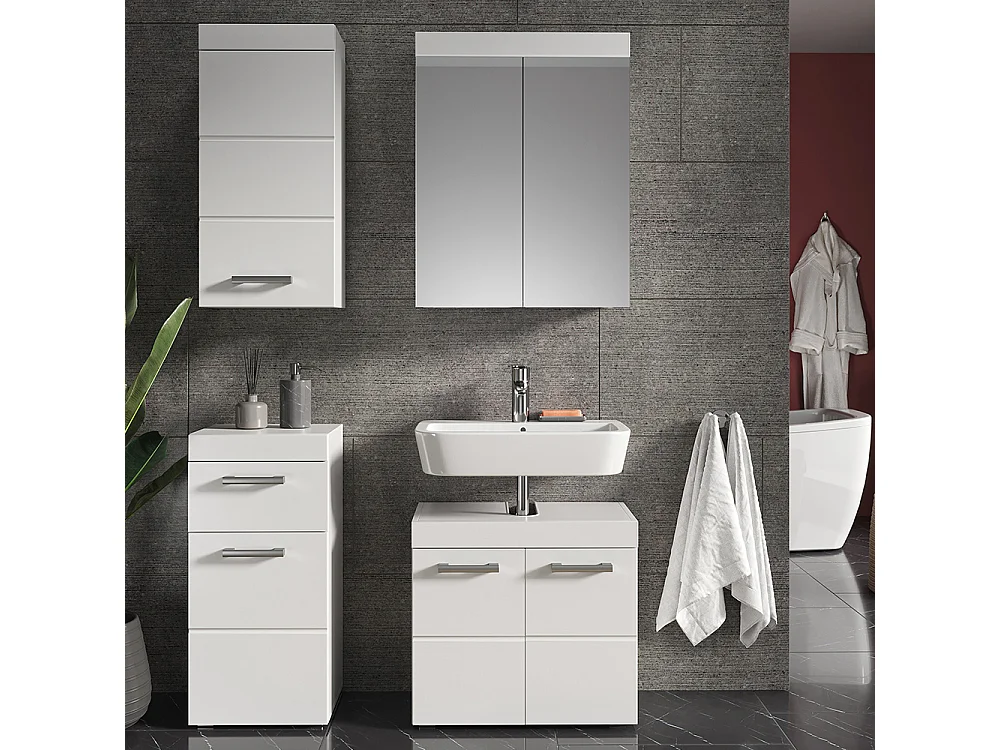 Armoire murale blanc 37x24.6x77 luna