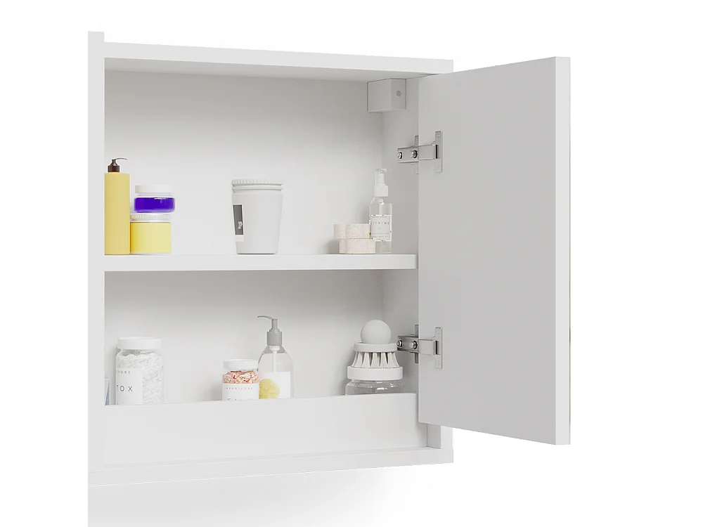 Armoire de toilette blanc 55x14x45 mila