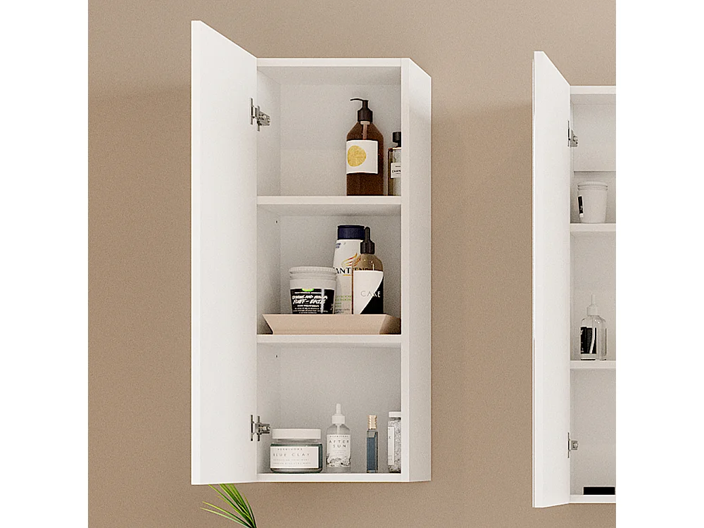 Armario de baño blanco 33x21.6x84 gloria