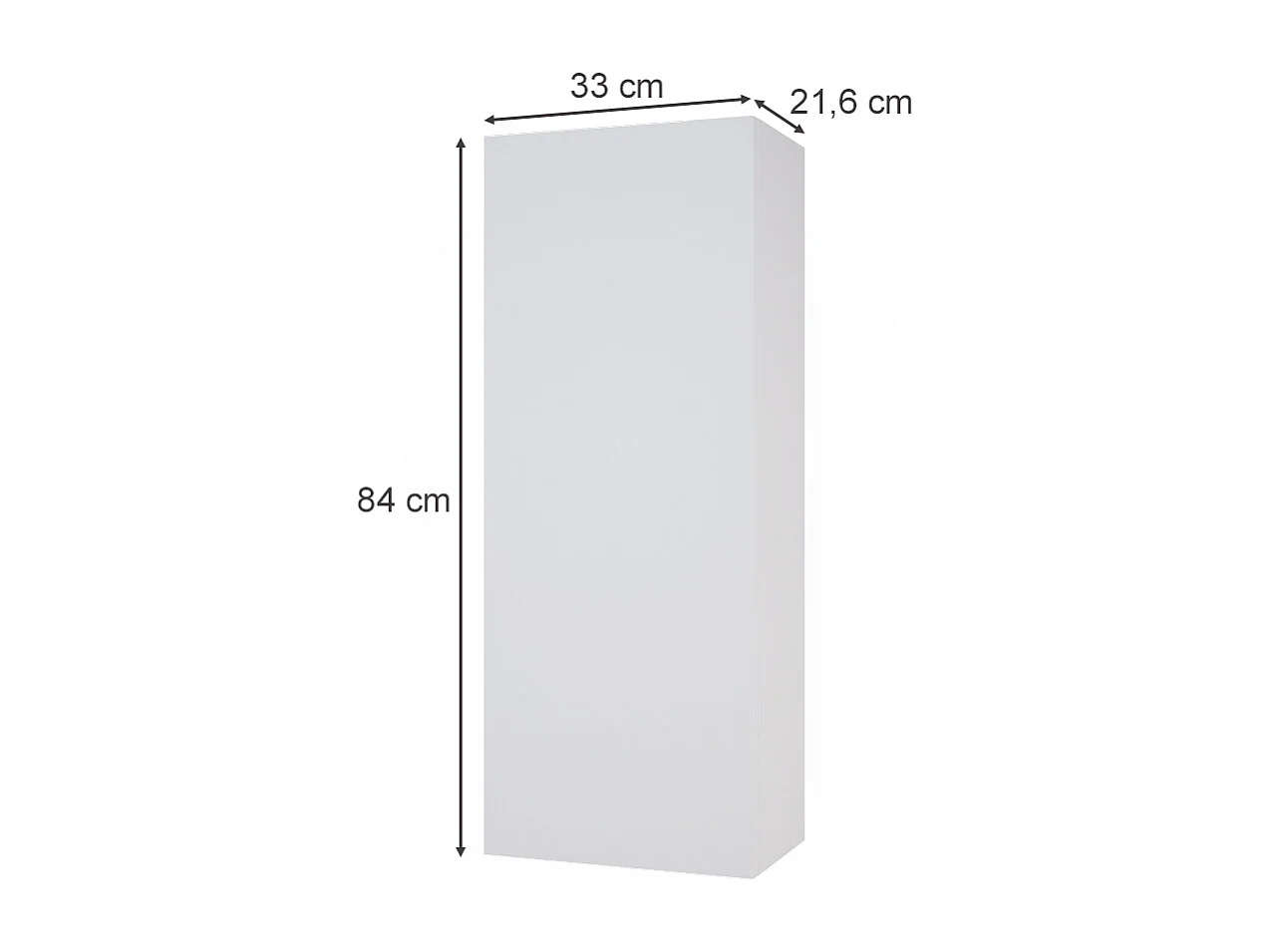 Armoire murale blanc 33x21.6x84 gloria