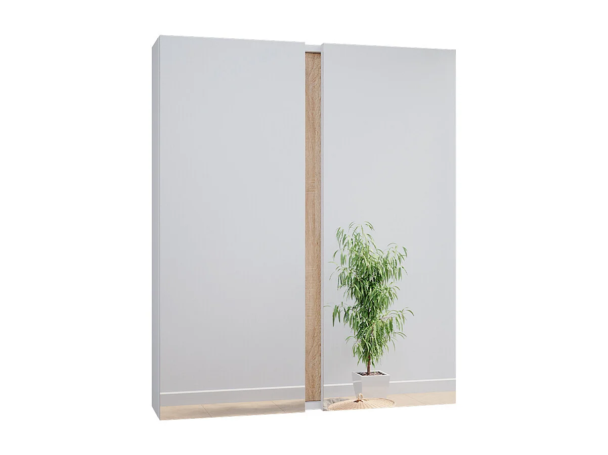Armoire de toilette blanc 70.4x15.9x84 gloria