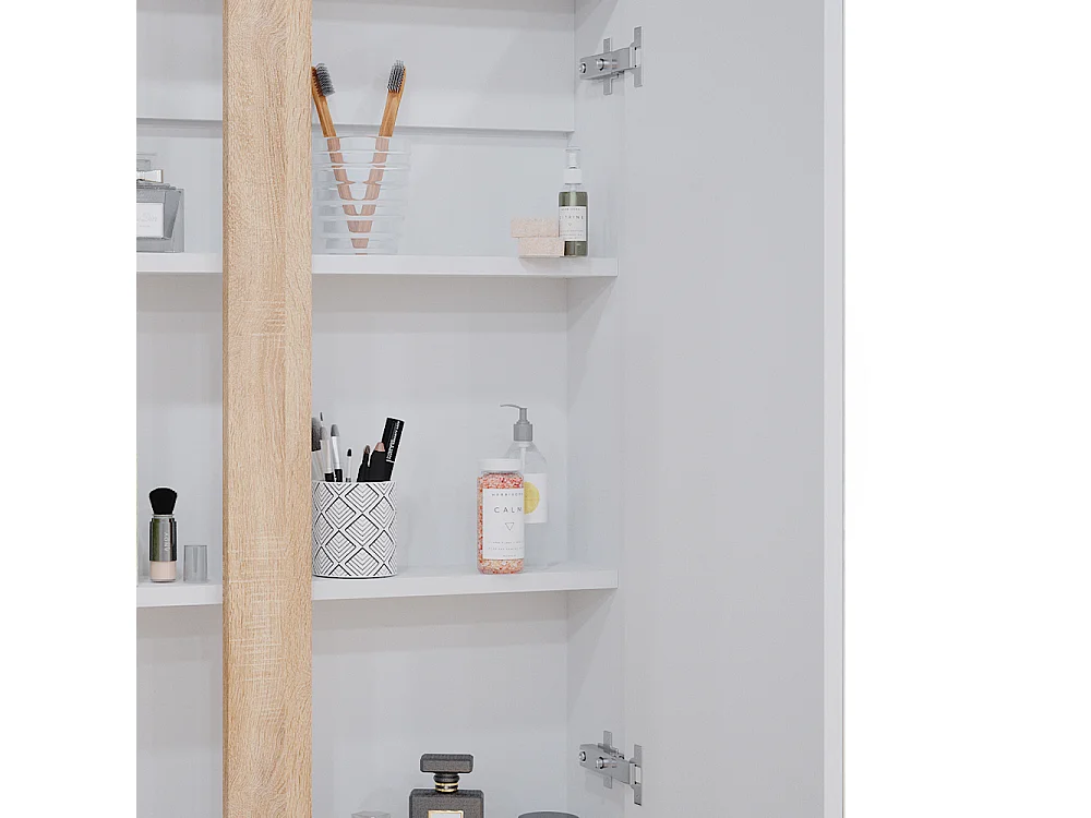 Armoire de toilette blanc 70.4x15.9x84 gloria