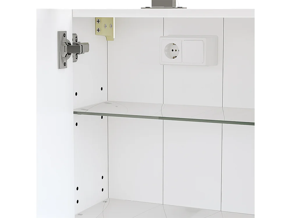 Armoire de toilette blanc 40x20x60 lavio