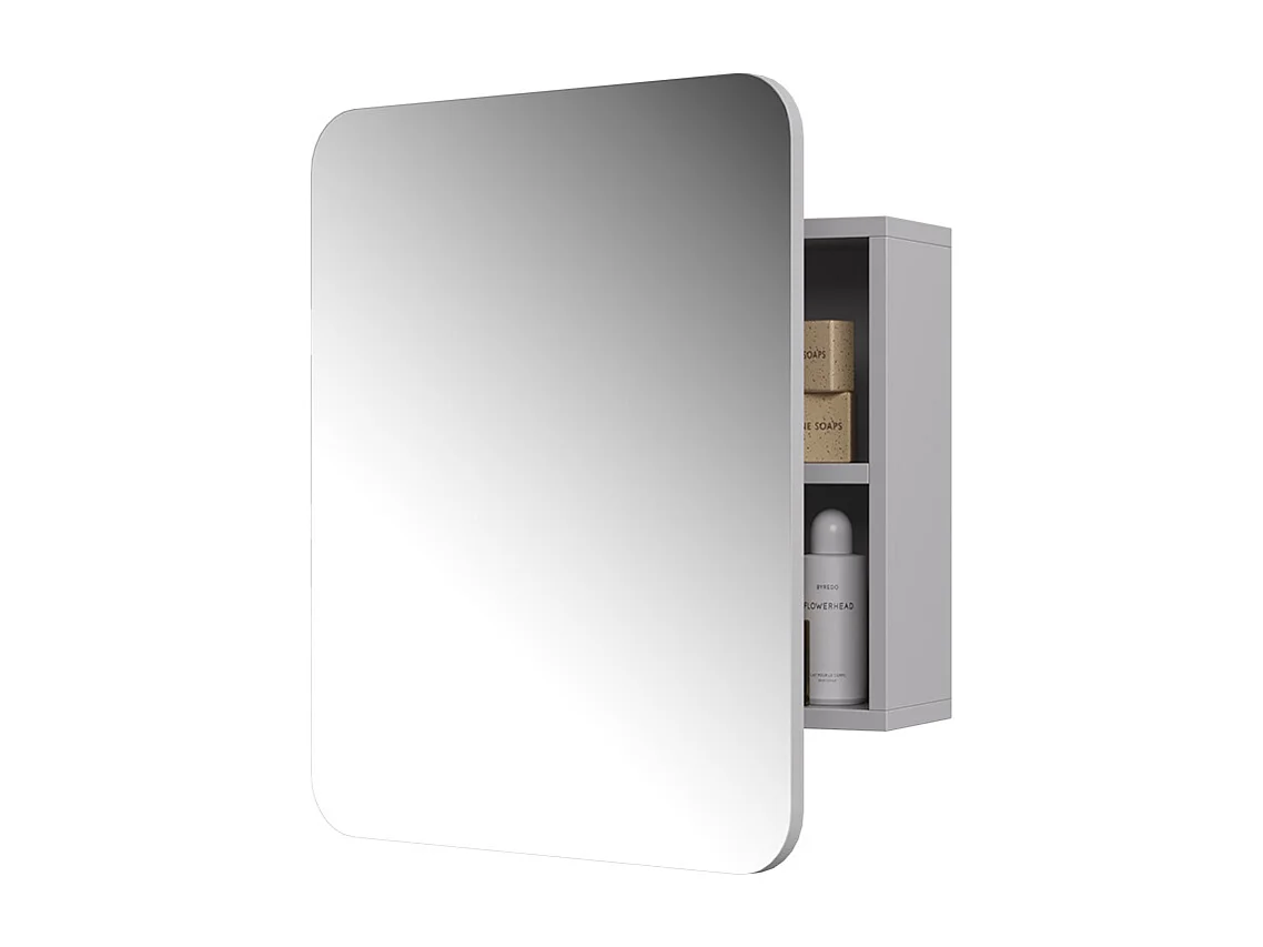 Armoire de toilette blanc 60x17.4x50 zino