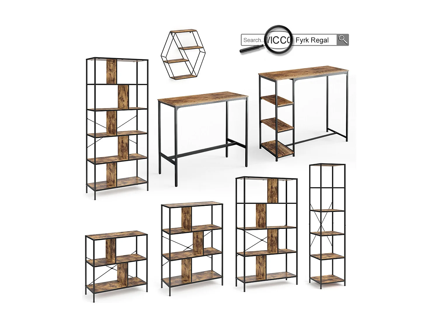 Stołek barowy zestaw 2 rustykalny dąb 32x28x78 fyrk