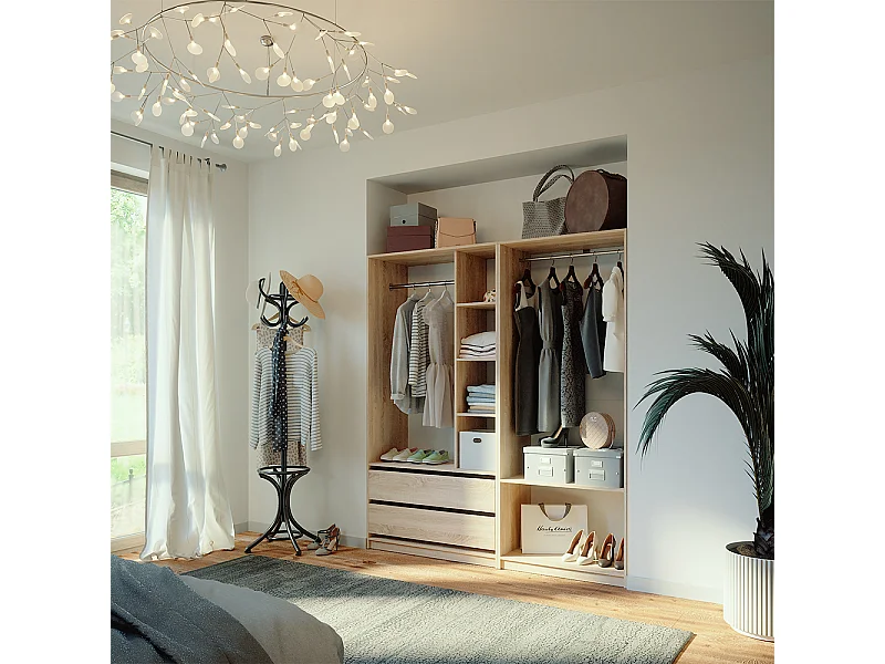 Armoire à vêtements sonoma 100x50x200 elmo