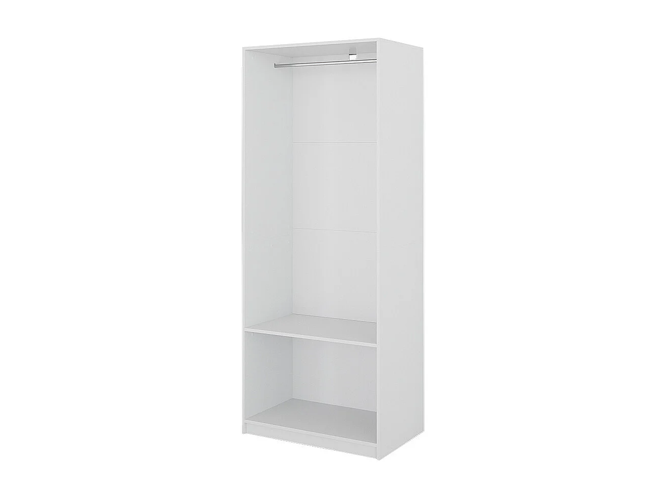 Armoire à vêtements blanc 80x50x200 elmo