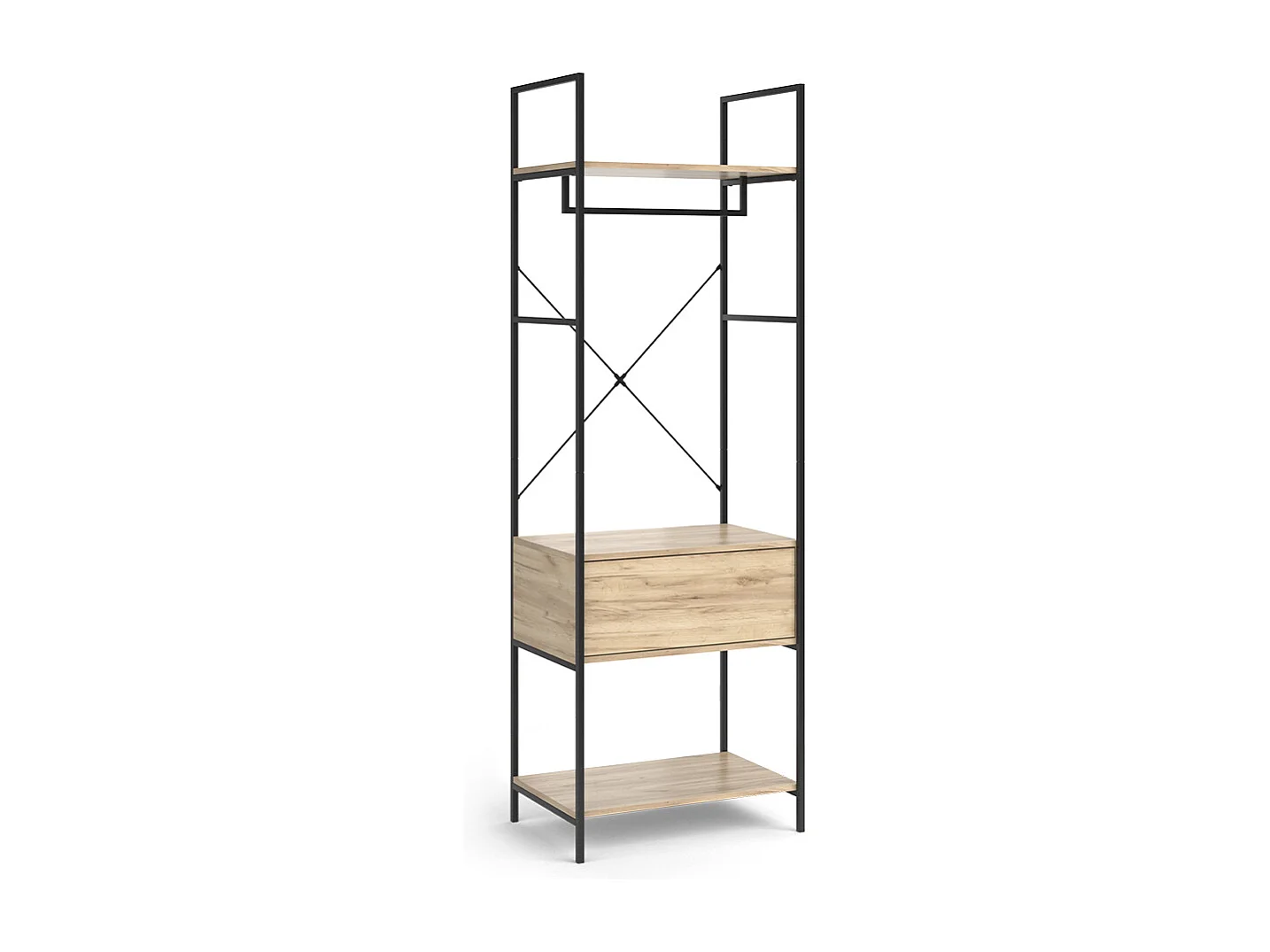 Garderobe hout 60x40x180 enya