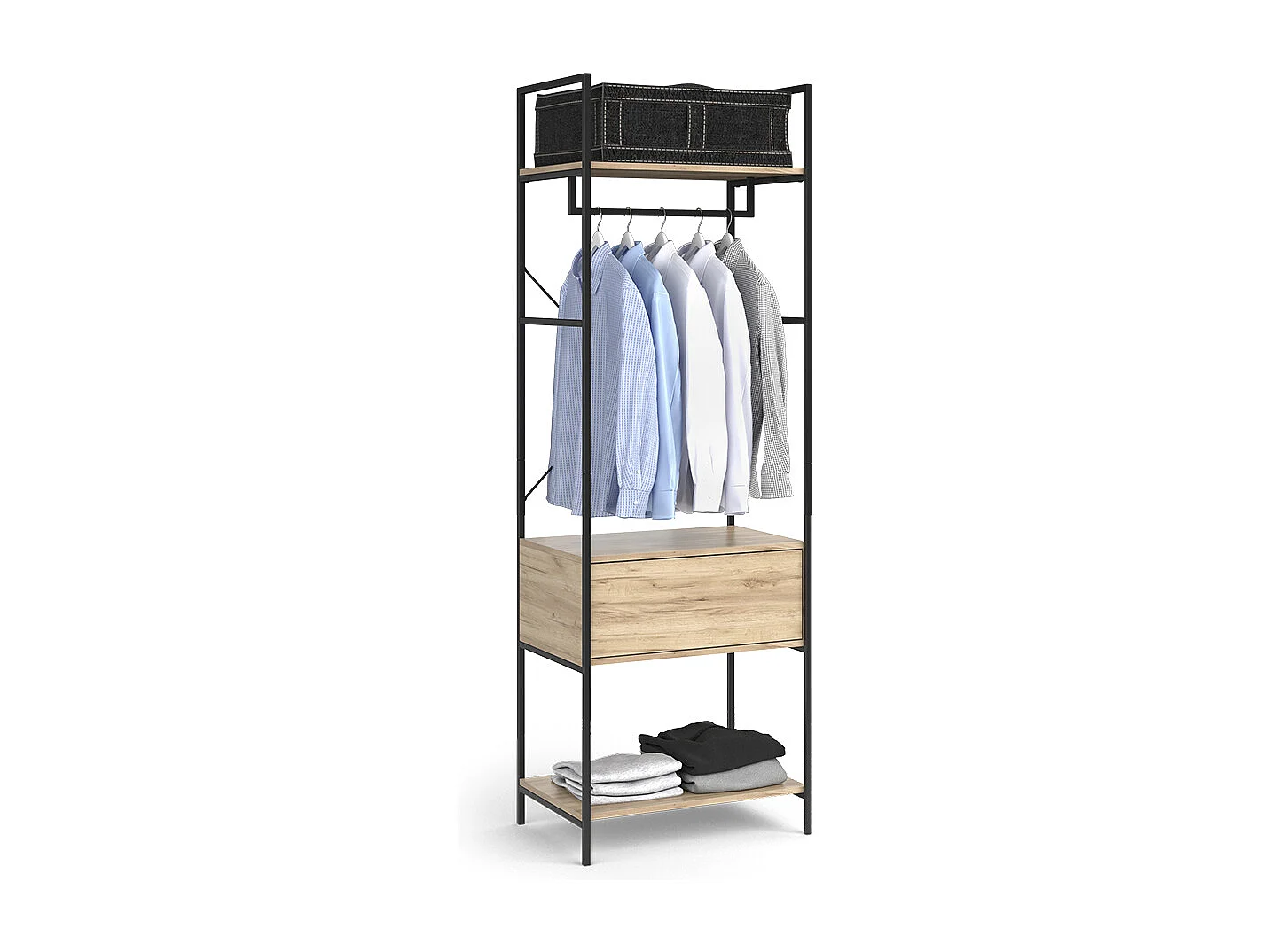Garderobe hout 60x40x180 enya