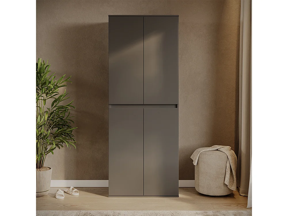 Armoire à vêtements anthracite 74x40x191.5 claus