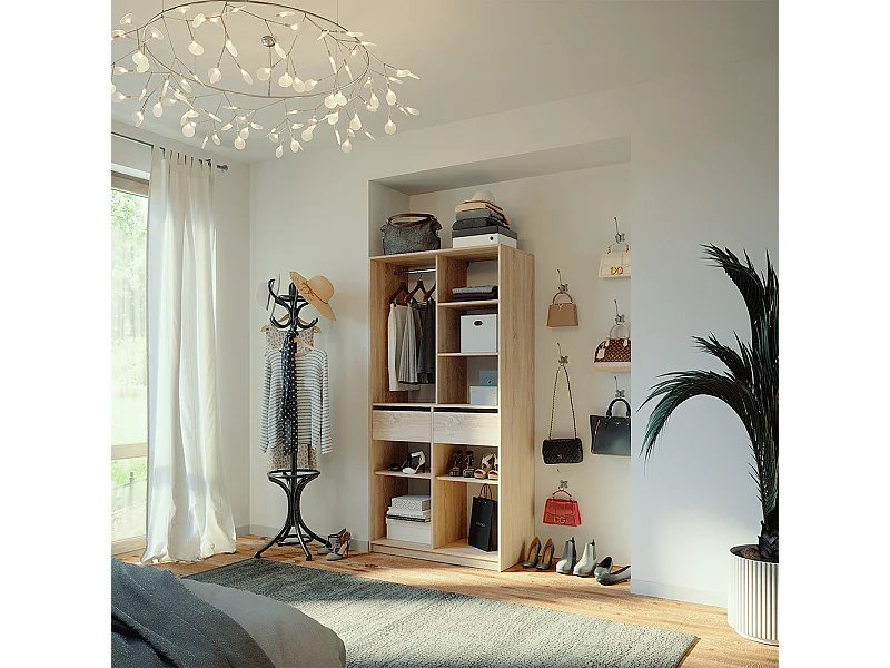 Armoire à vêtements sonoma 100x50x200 elmo