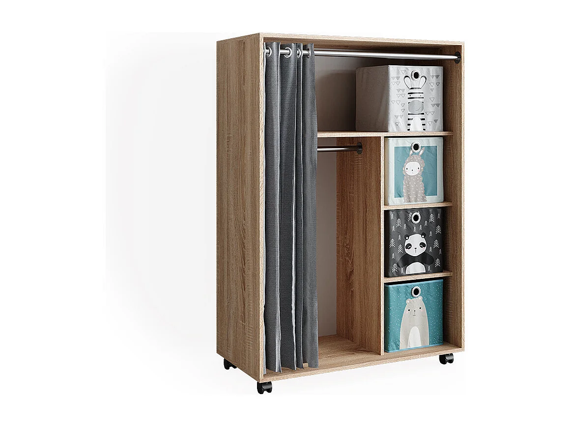 Tøjskab sonoma 100x50x146.6 doros