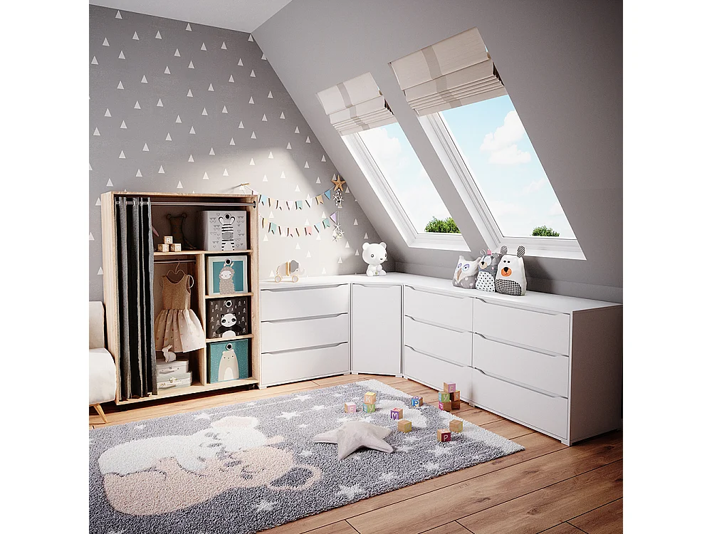 Tøjskab sonoma 100x50x146.6 doros
